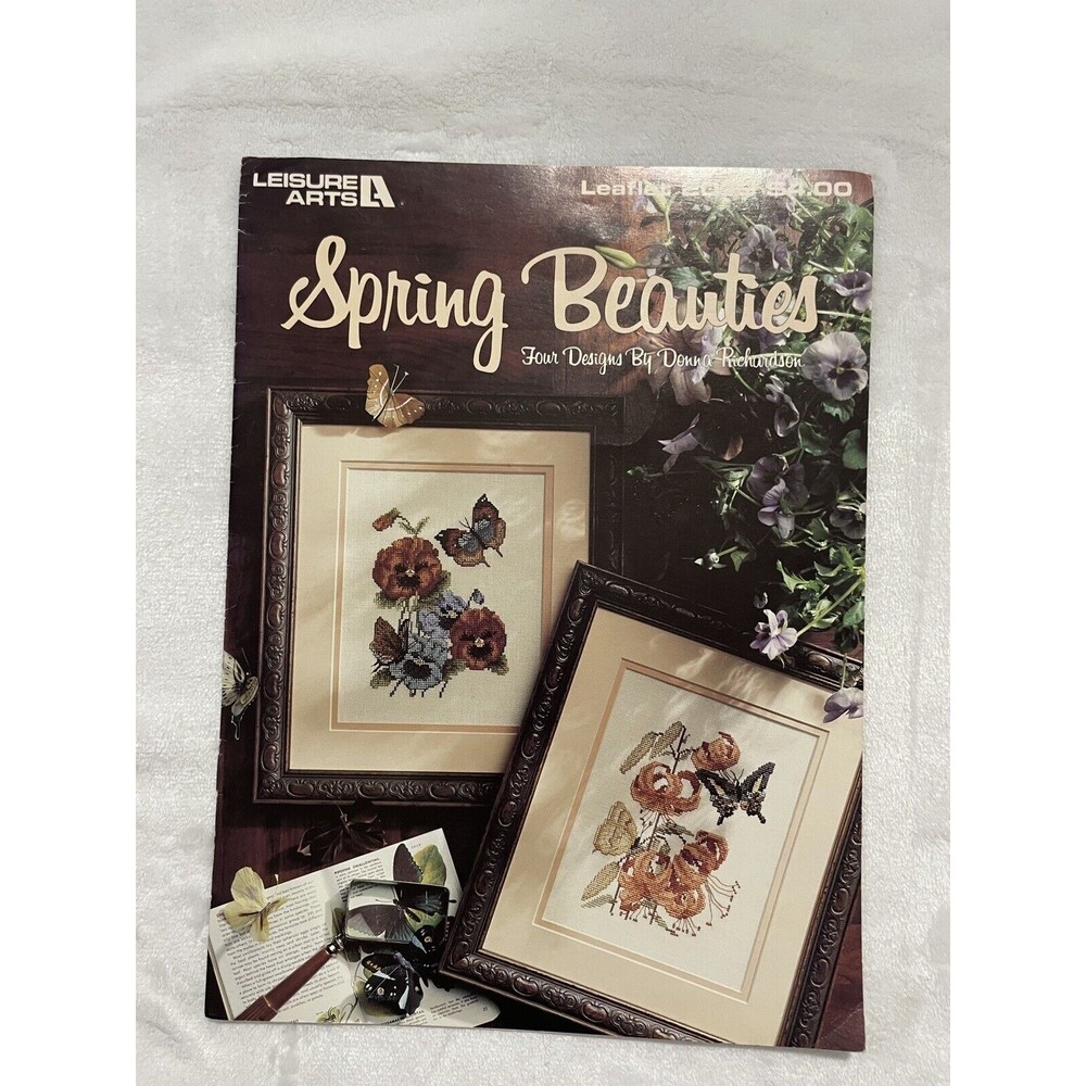 Leisure Arts Spring Beauties Butterfly 2079 Cross Stitch Pattern Richardson
